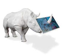 NATURAL REACTION (Rinoceronte con schermo) - Marcantonio design